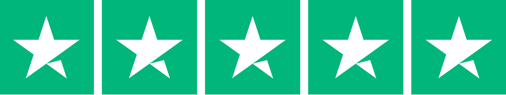 5 stars Trustpilot